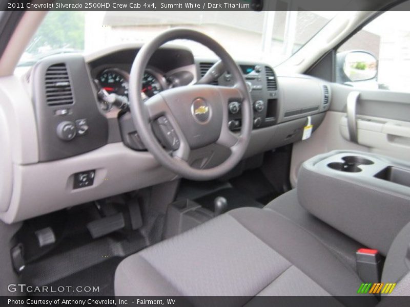 Summit White / Dark Titanium 2011 Chevrolet Silverado 2500HD Crew Cab 4x4