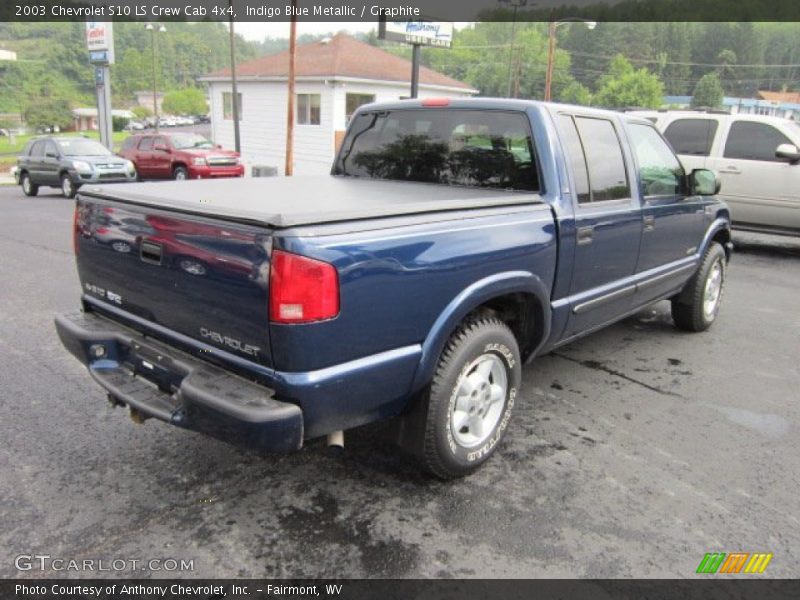 Indigo Blue Metallic / Graphite 2003 Chevrolet S10 LS Crew Cab 4x4