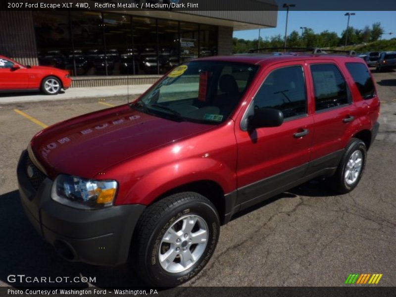 Redfire Metallic / Medium/Dark Flint 2007 Ford Escape XLT 4WD
