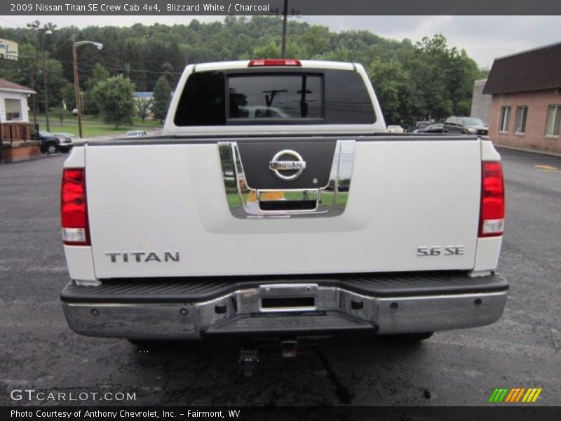 Blizzard White / Charcoal 2009 Nissan Titan SE Crew Cab 4x4