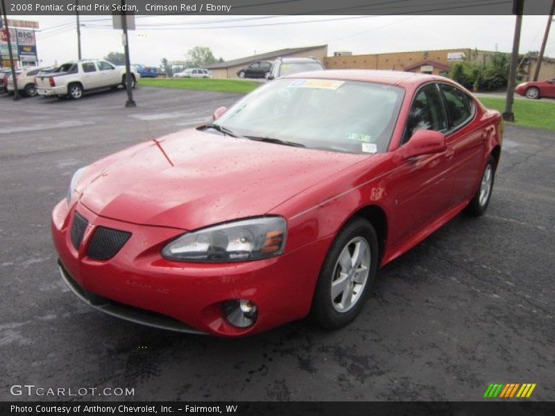 Crimson Red / Ebony 2008 Pontiac Grand Prix Sedan