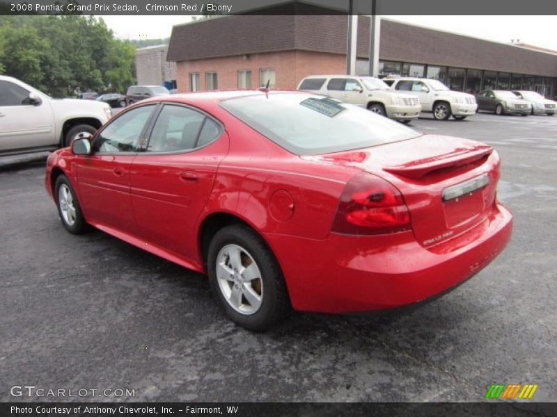 Crimson Red / Ebony 2008 Pontiac Grand Prix Sedan