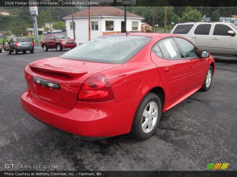 Crimson Red / Ebony 2008 Pontiac Grand Prix Sedan