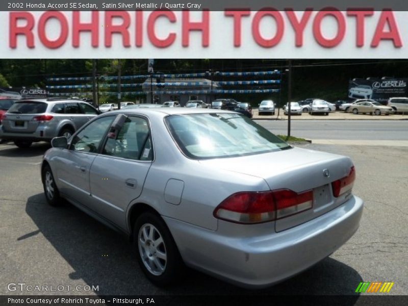 Satin Silver Metallic / Quartz Gray 2002 Honda Accord SE Sedan