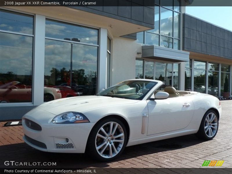 Porcelain / Caramel 2008 Jaguar XK XKR Convertible