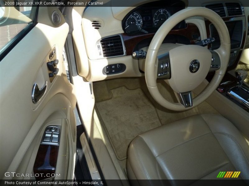 Porcelain / Caramel 2008 Jaguar XK XKR Convertible