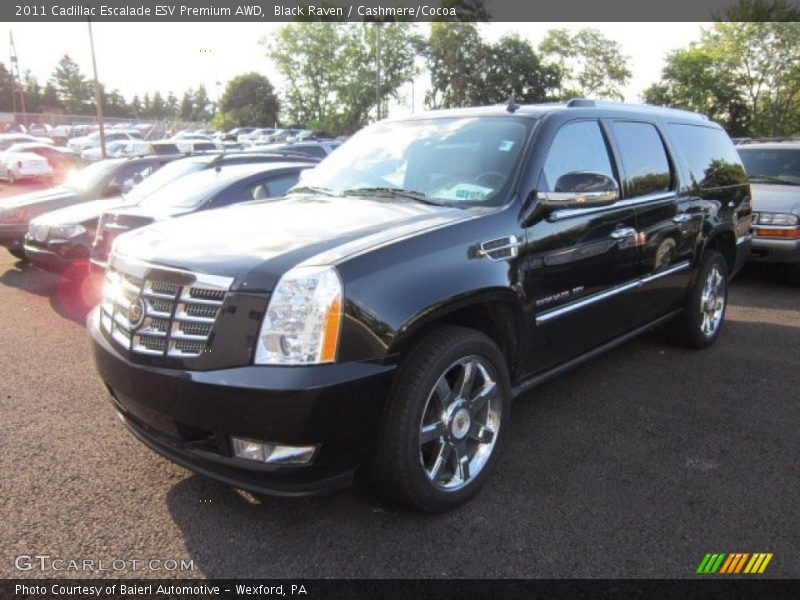 Black Raven / Cashmere/Cocoa 2011 Cadillac Escalade ESV Premium AWD