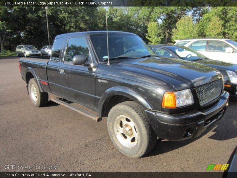 Black / Dark Graphite 2003 Ford Ranger Edge SuperCab 4x4
