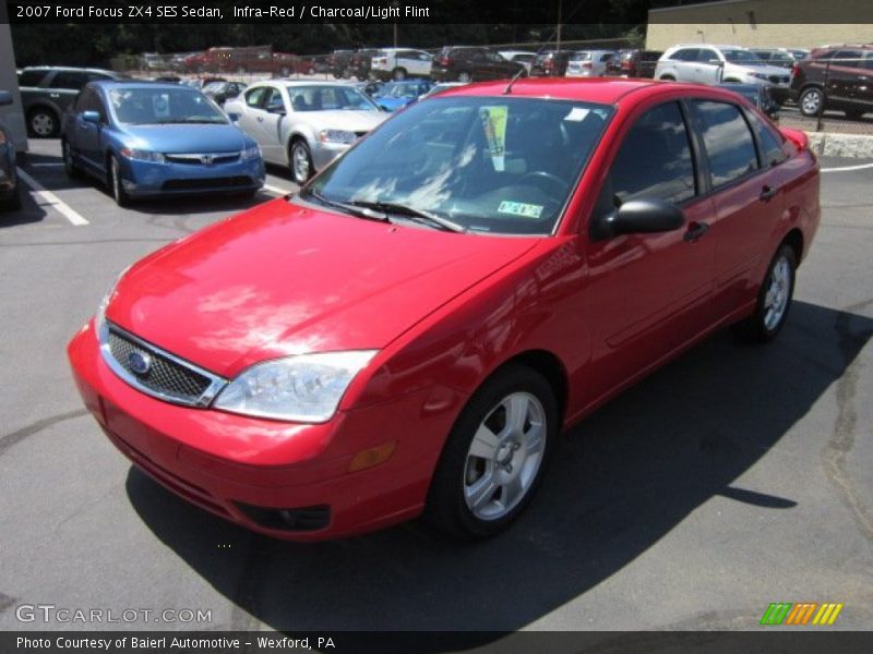 Infra-Red / Charcoal/Light Flint 2007 Ford Focus ZX4 SES Sedan