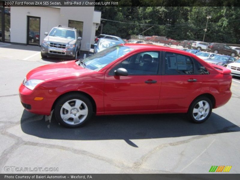 Infra-Red / Charcoal/Light Flint 2007 Ford Focus ZX4 SES Sedan