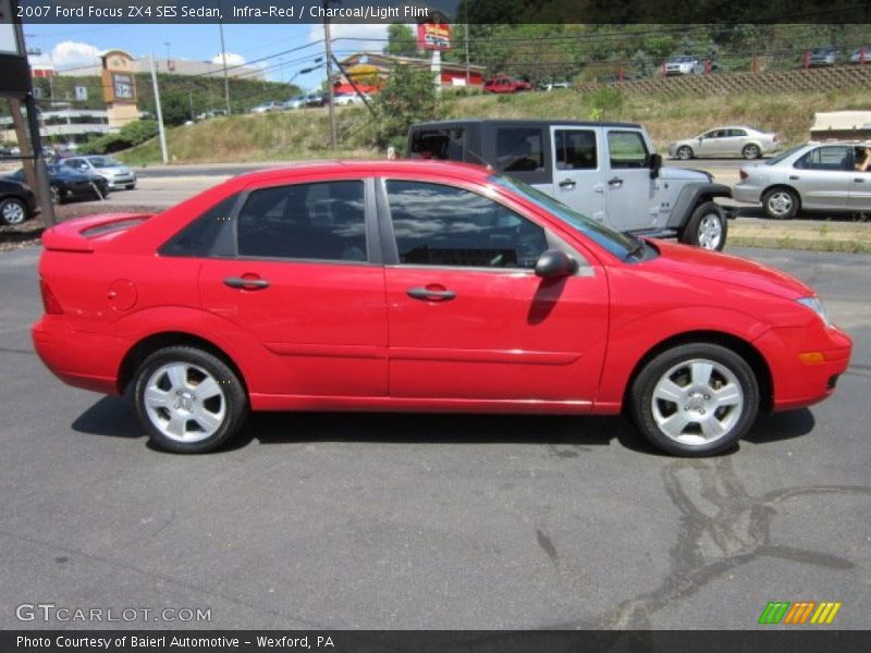 Infra-Red / Charcoal/Light Flint 2007 Ford Focus ZX4 SES Sedan