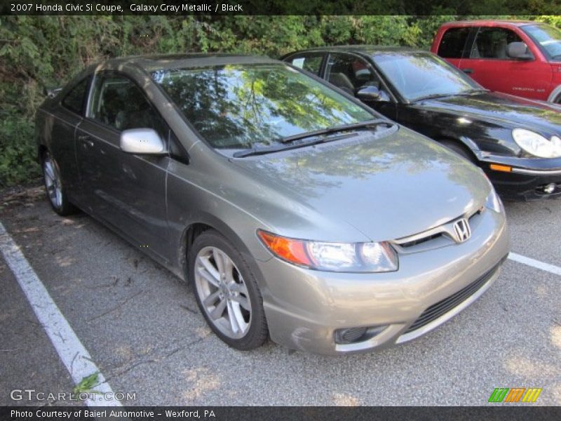 Galaxy Gray Metallic / Black 2007 Honda Civic Si Coupe