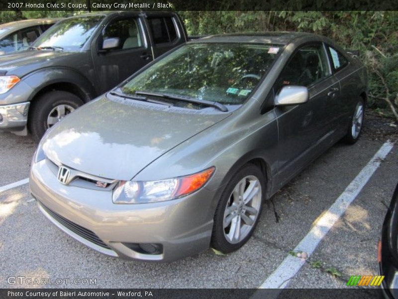 Galaxy Gray Metallic / Black 2007 Honda Civic Si Coupe