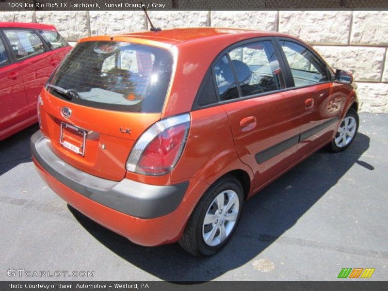 Sunset Orange / Gray 2009 Kia Rio Rio5 LX Hatchback