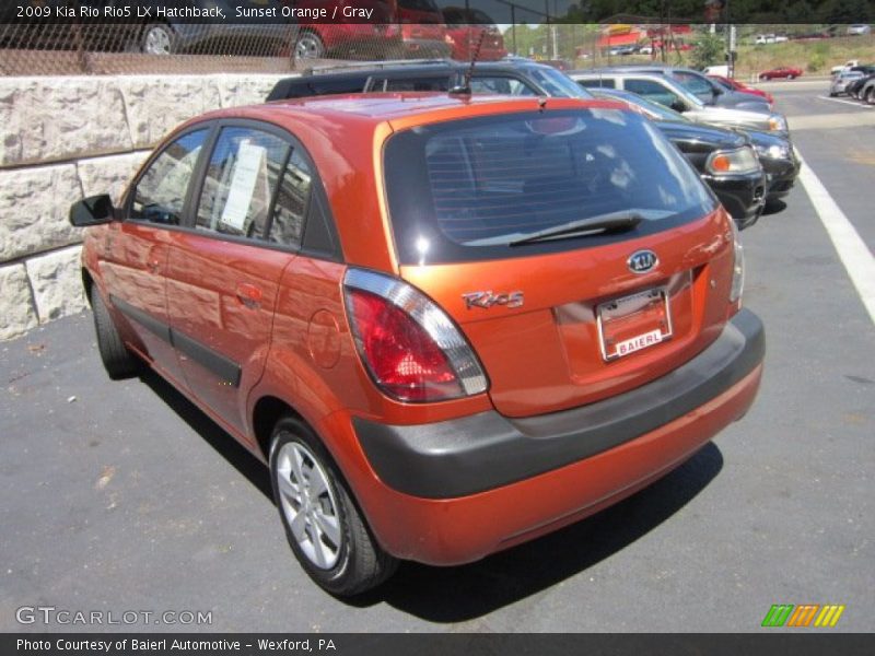 Sunset Orange / Gray 2009 Kia Rio Rio5 LX Hatchback