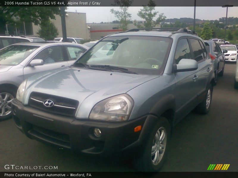 Alpine Frost / Gray 2006 Hyundai Tucson GLS V6 4x4