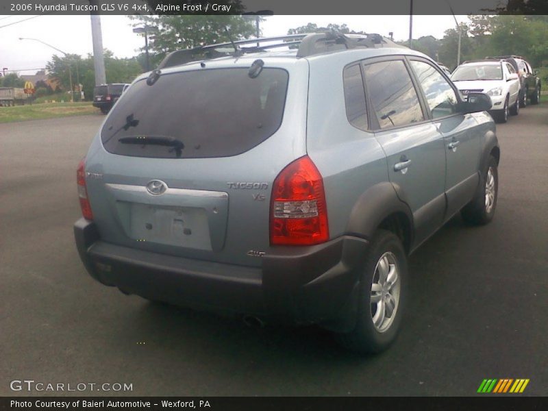 Alpine Frost / Gray 2006 Hyundai Tucson GLS V6 4x4
