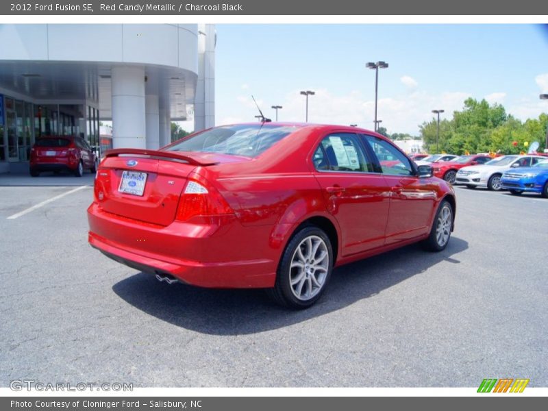 Red Candy Metallic / Charcoal Black 2012 Ford Fusion SE