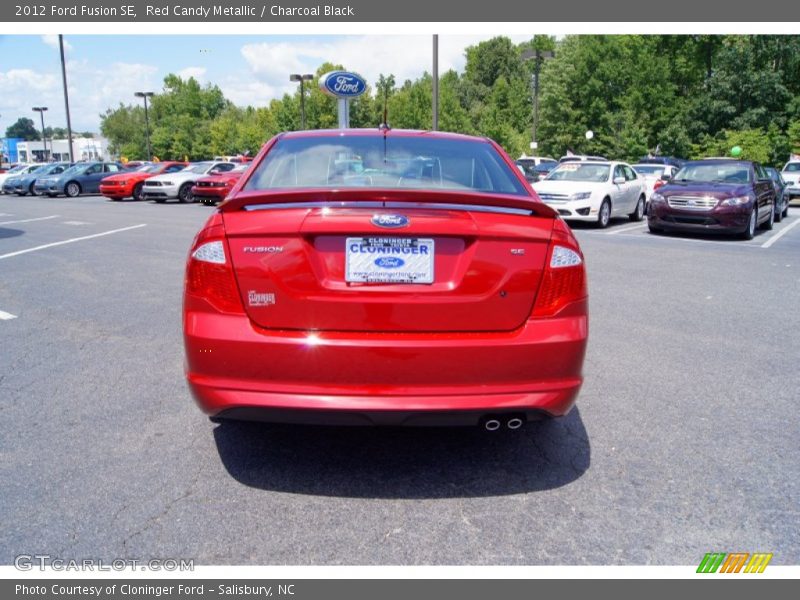 Red Candy Metallic / Charcoal Black 2012 Ford Fusion SE