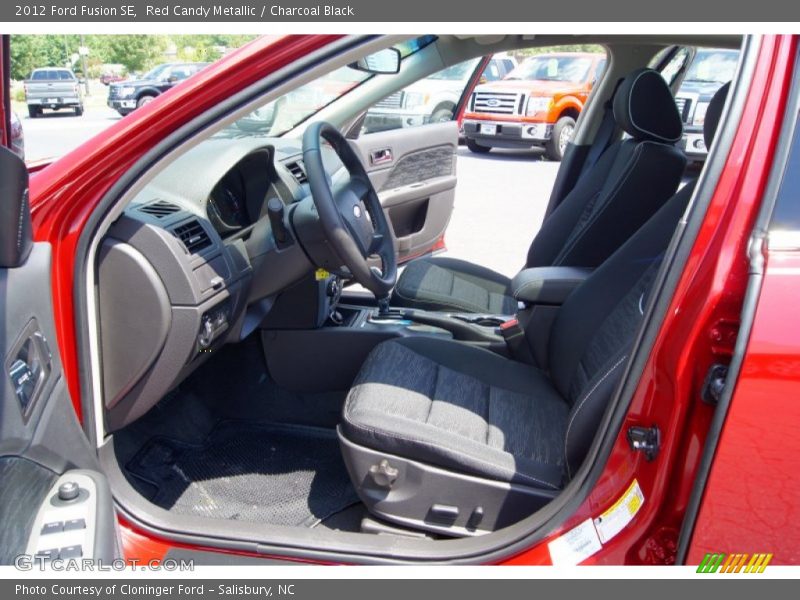 Red Candy Metallic / Charcoal Black 2012 Ford Fusion SE