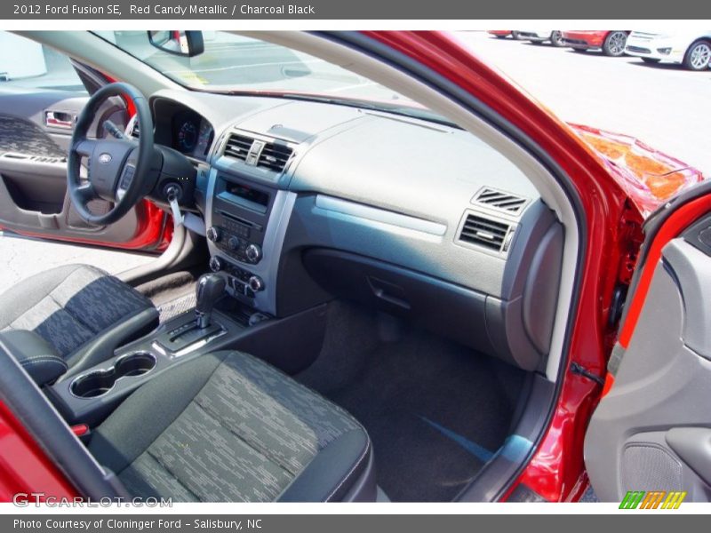 Red Candy Metallic / Charcoal Black 2012 Ford Fusion SE