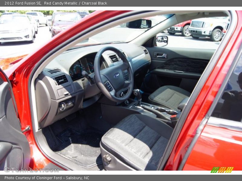 Red Candy Metallic / Charcoal Black 2012 Ford Fusion SE