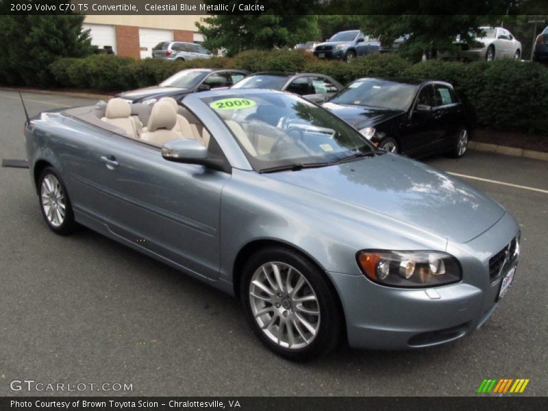Celestial Blue Metallic / Calcite 2009 Volvo C70 T5 Convertible