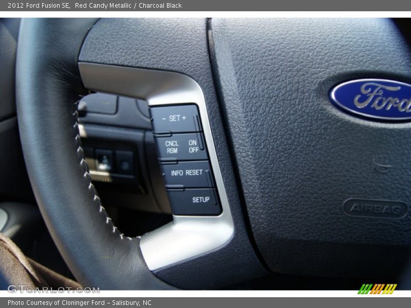 Red Candy Metallic / Charcoal Black 2012 Ford Fusion SE