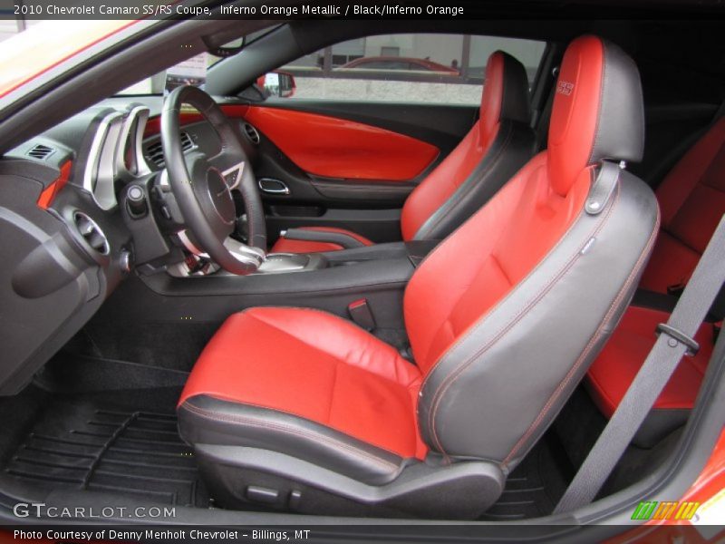  2010 Camaro SS/RS Coupe Black/Inferno Orange Interior