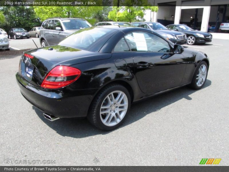 Black / Black 2009 Mercedes-Benz SLK 300 Roadster