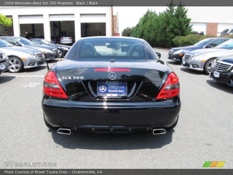 Black / Black 2009 Mercedes-Benz SLK 300 Roadster
