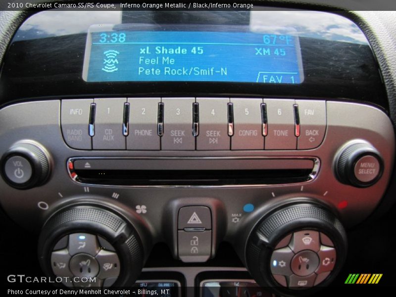 Controls of 2010 Camaro SS/RS Coupe
