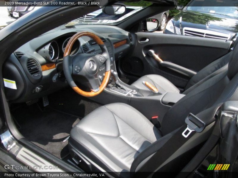 Black / Black 2009 Mercedes-Benz SLK 300 Roadster