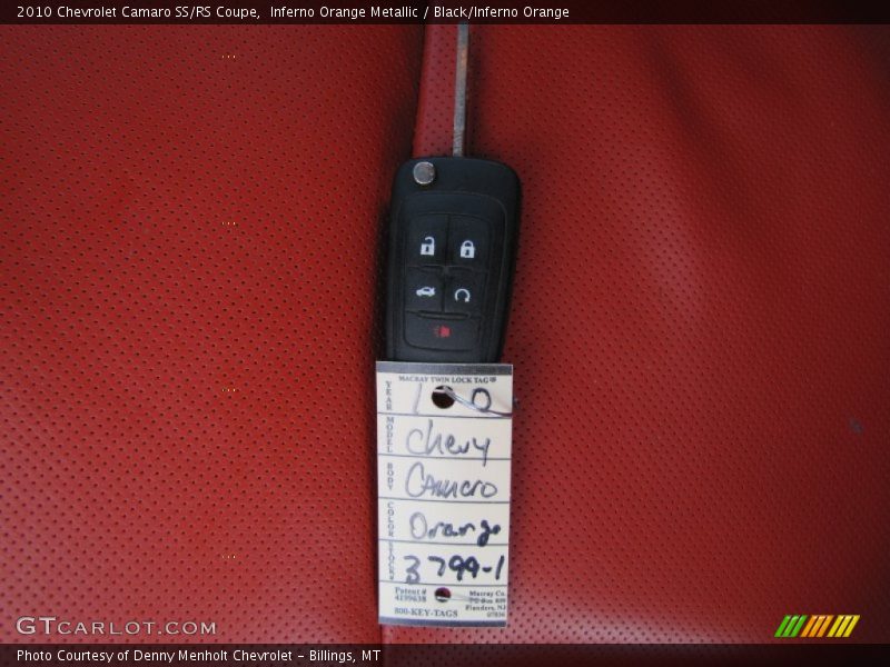 Inferno Orange Metallic / Black/Inferno Orange 2010 Chevrolet Camaro SS/RS Coupe