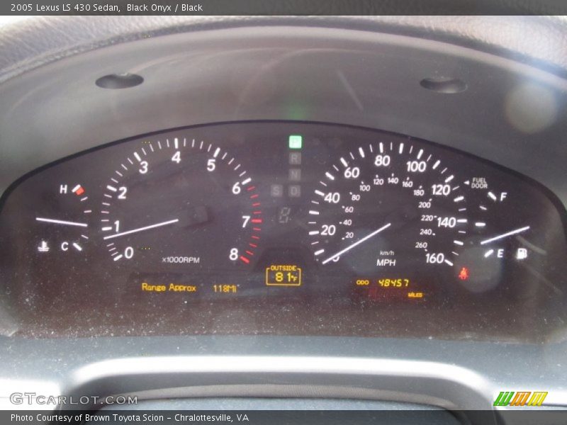 Black Onyx / Black 2005 Lexus LS 430 Sedan