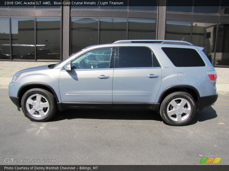 Blue-Gold Crystal Metallic / Light Titanium 2008 GMC Acadia SLT AWD