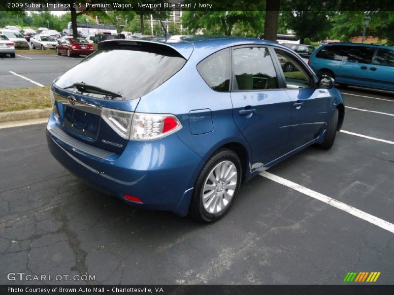 Newport Blue Pearl / Ivory 2009 Subaru Impreza 2.5i Premium Wagon