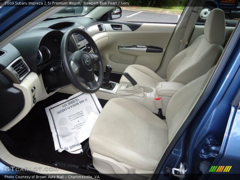  2009 Impreza 2.5i Premium Wagon Ivory Interior