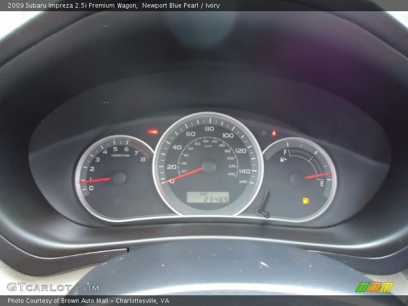  2009 Impreza 2.5i Premium Wagon 2.5i Premium Wagon Gauges