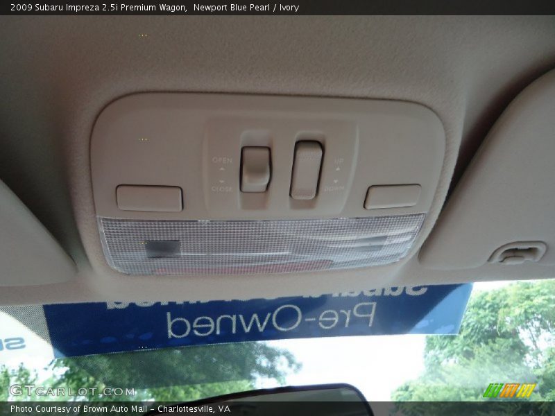 Newport Blue Pearl / Ivory 2009 Subaru Impreza 2.5i Premium Wagon