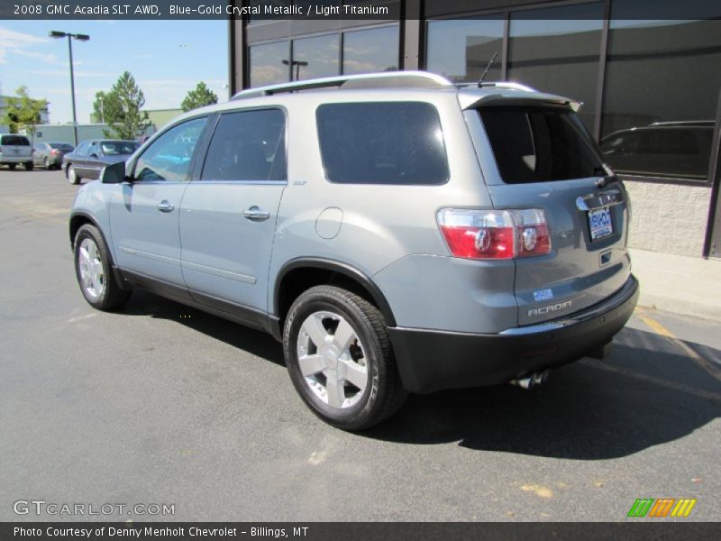 Blue-Gold Crystal Metallic / Light Titanium 2008 GMC Acadia SLT AWD