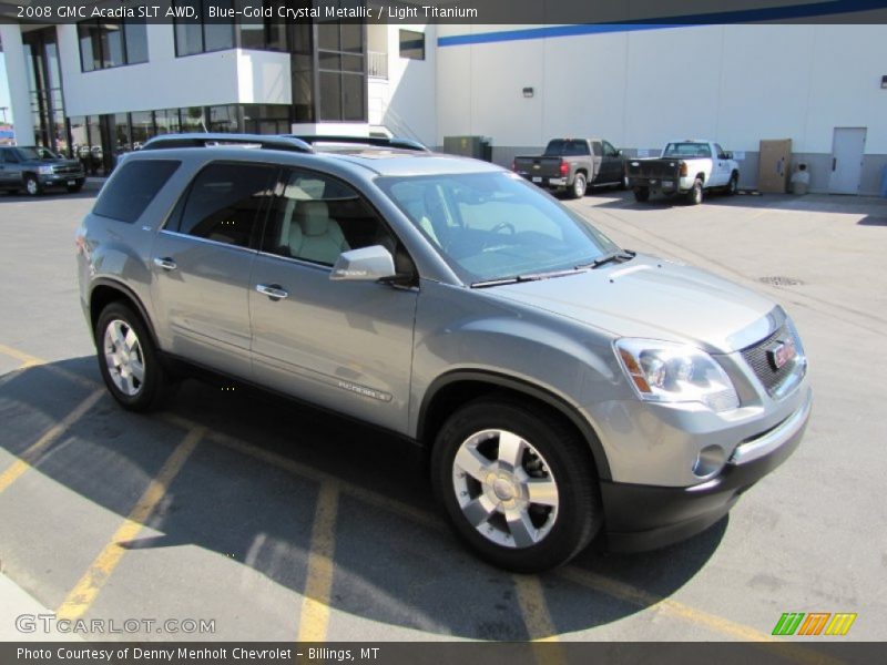 Blue-Gold Crystal Metallic / Light Titanium 2008 GMC Acadia SLT AWD