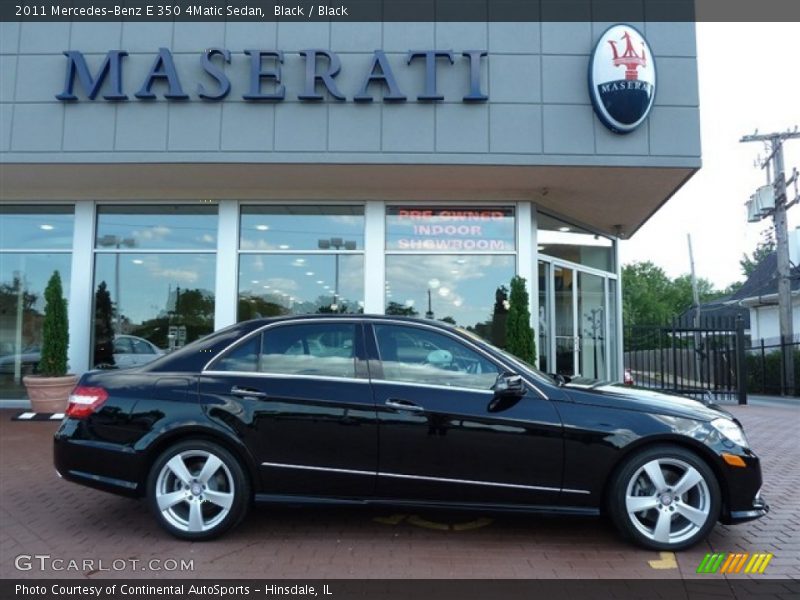 Black / Black 2011 Mercedes-Benz E 350 4Matic Sedan