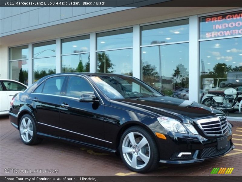 Black / Black 2011 Mercedes-Benz E 350 4Matic Sedan