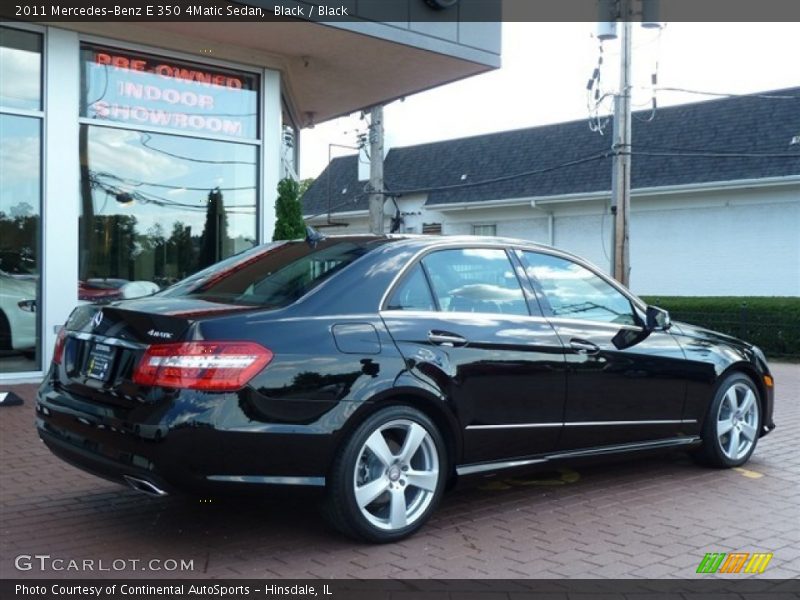 Black / Black 2011 Mercedes-Benz E 350 4Matic Sedan