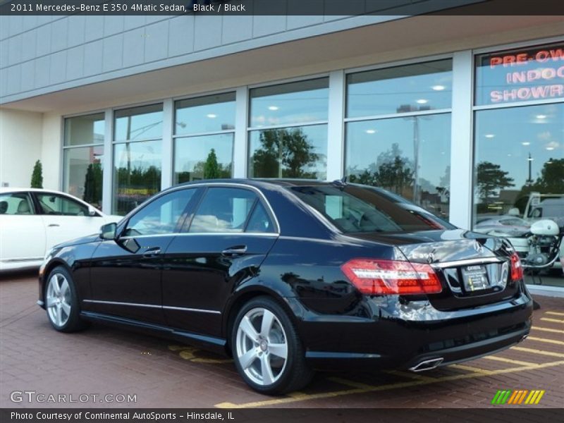 Black / Black 2011 Mercedes-Benz E 350 4Matic Sedan