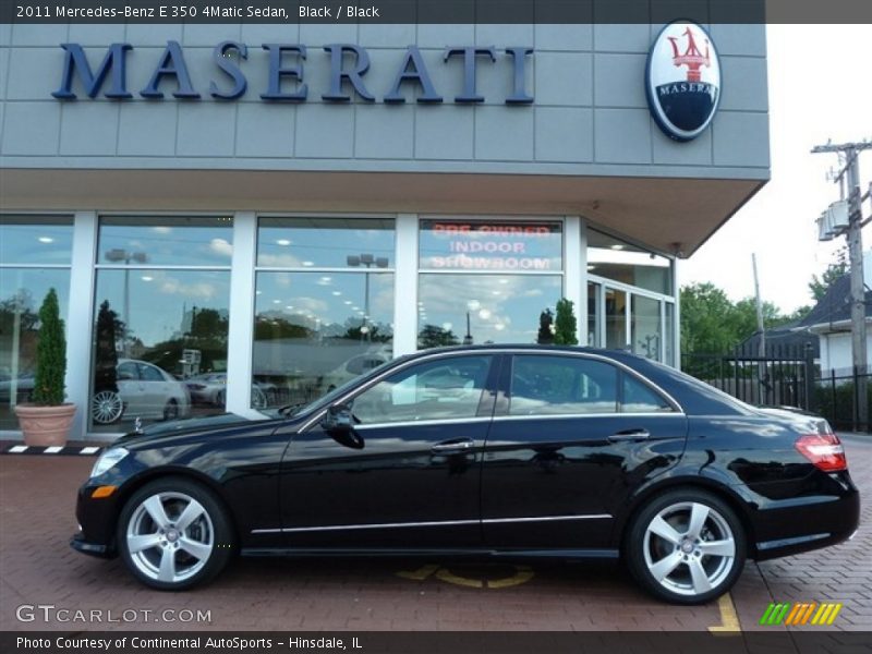 Black / Black 2011 Mercedes-Benz E 350 4Matic Sedan