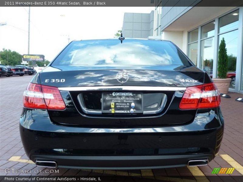 Black / Black 2011 Mercedes-Benz E 350 4Matic Sedan