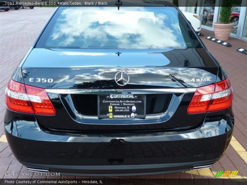 Black / Black 2011 Mercedes-Benz E 350 4Matic Sedan