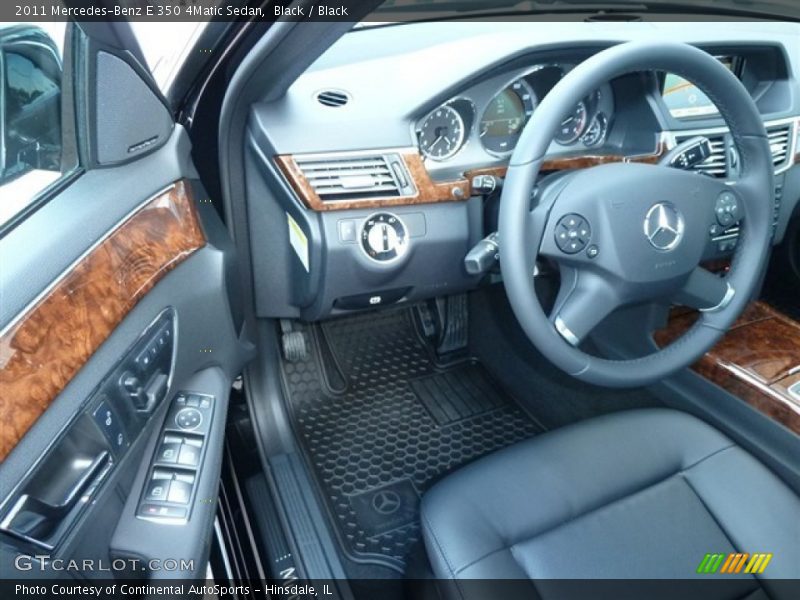 Black / Black 2011 Mercedes-Benz E 350 4Matic Sedan